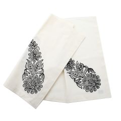 Ahşap Baskı Kare Örtü