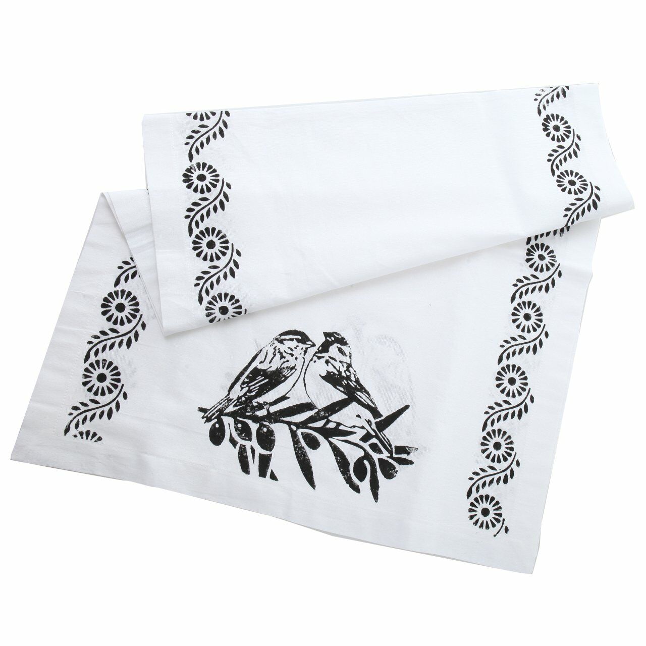 Zeytin Dalı Ahşap Baskısı Dikdörtgen Ranır