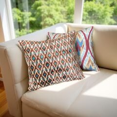 Kafes İpek Kadife İkat Kırlent