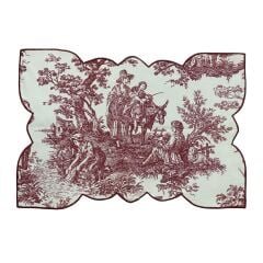 Nice Toile de jouy Amerikan Servis Takım