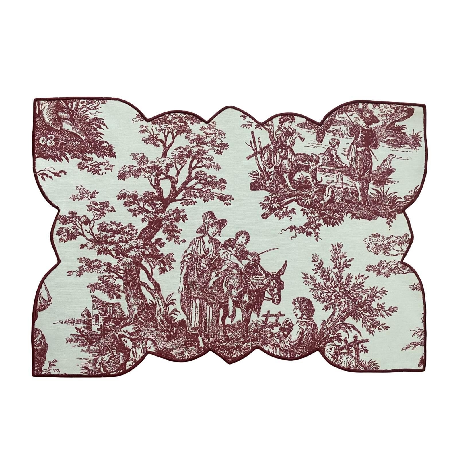 Nice Toile de jouy Amerikan Servis Takım