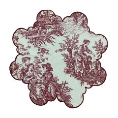 Flower Toile De Jouy Amerikan Servis Takım