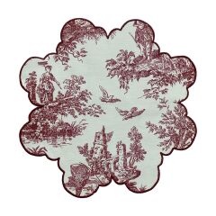 Flower Toile De Jouy Amerikan Servis Takım