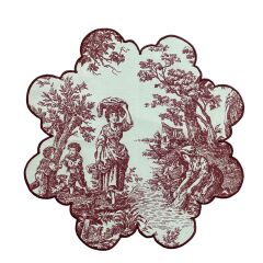 Flower Toile De Jouy Amerikan Servis Takım