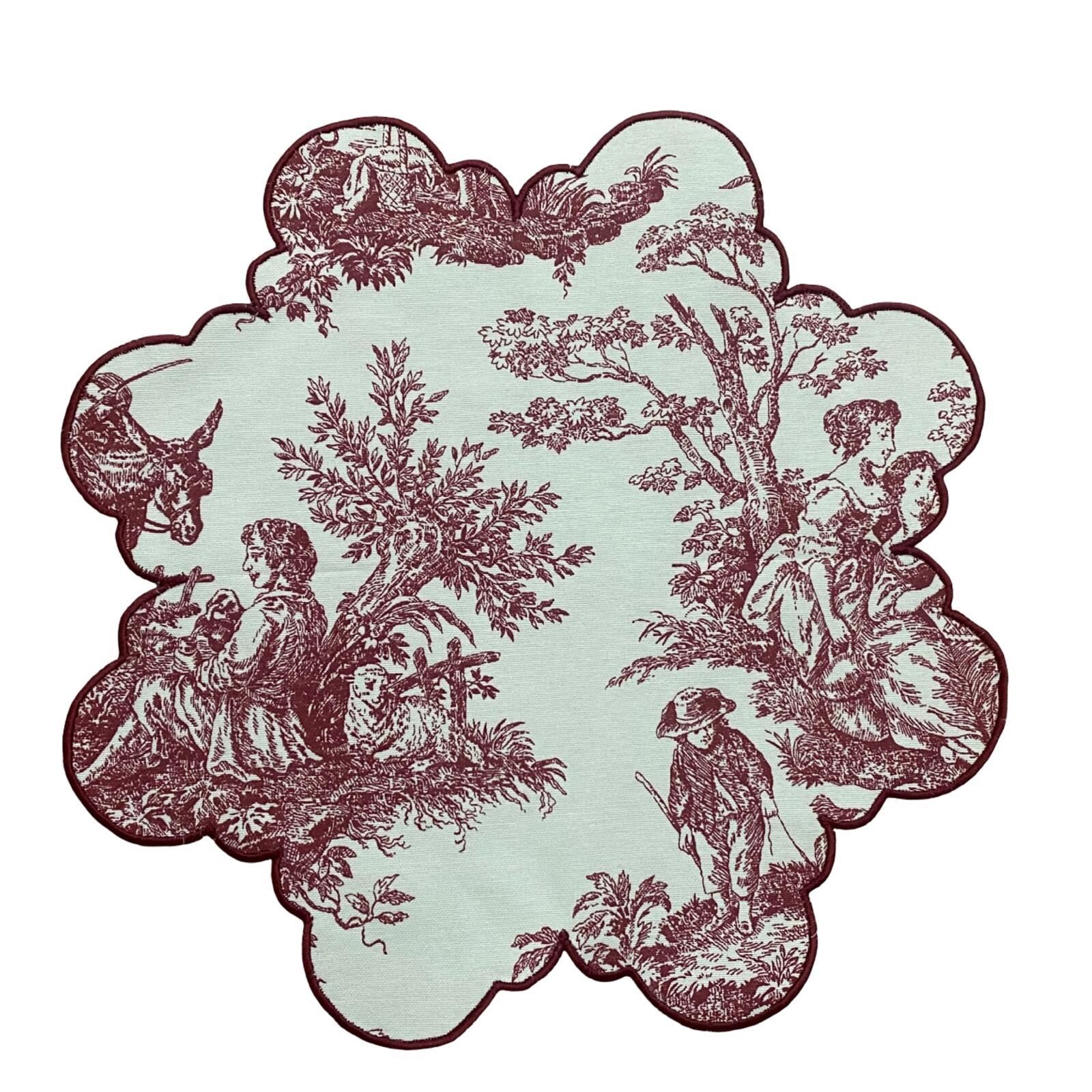 Flower Toile De Jouy Amerikan Servis Takım