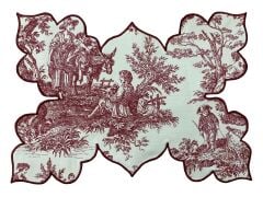 Toile de Jouy Amerikan Servis Takım