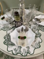 Jardin Toile de Jouy Amerikan Servis Takım