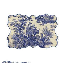 Nice Toile de Jouy Amerikan Servis Takım