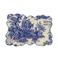 Nice Toile de Jouy Amerikan Servis Takım