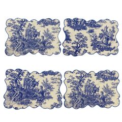 Nice Toile de Jouy Amerikan Servis Takım