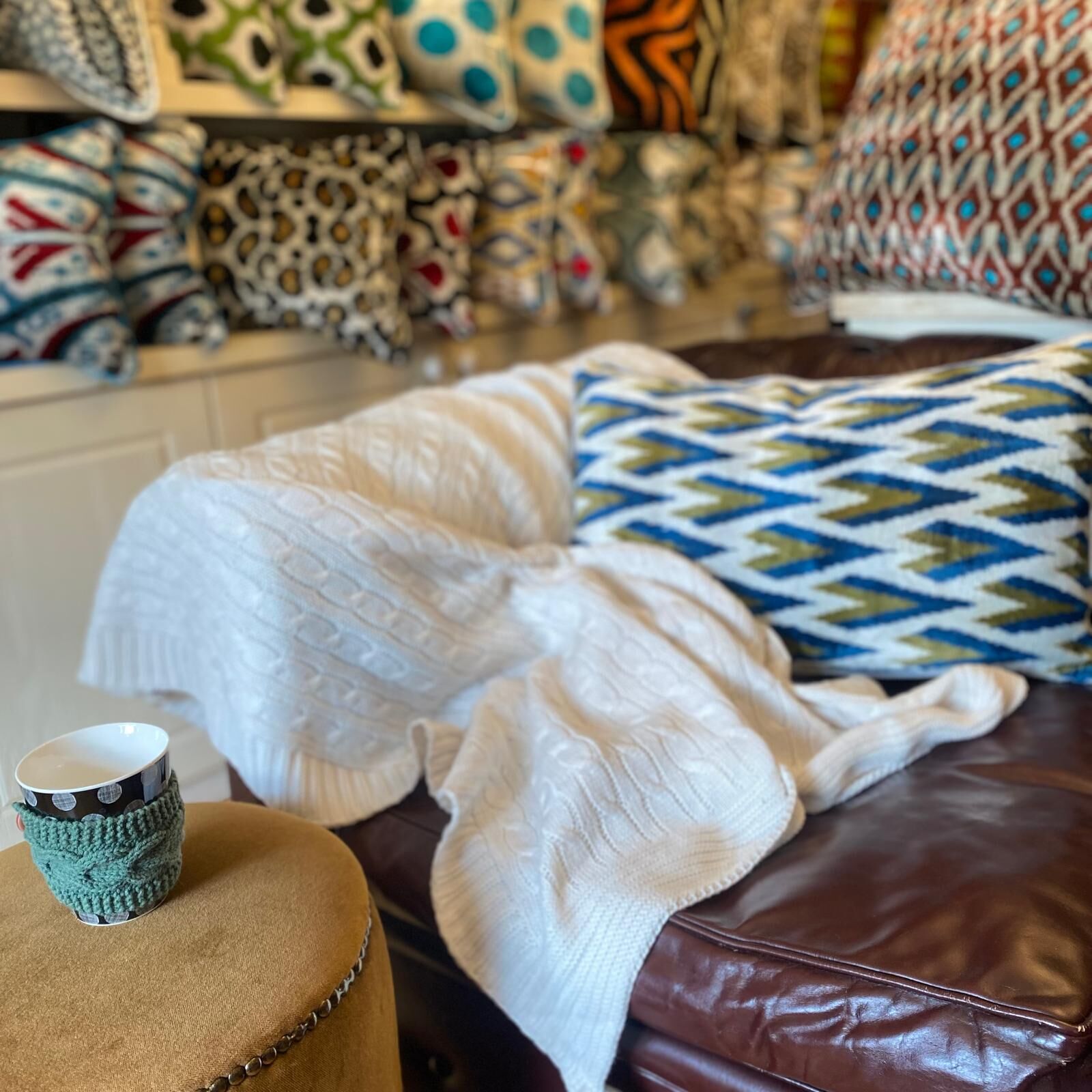 Ekru Diz Battaniyesi