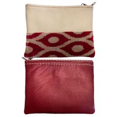 Deri İkat Cluch Çanta