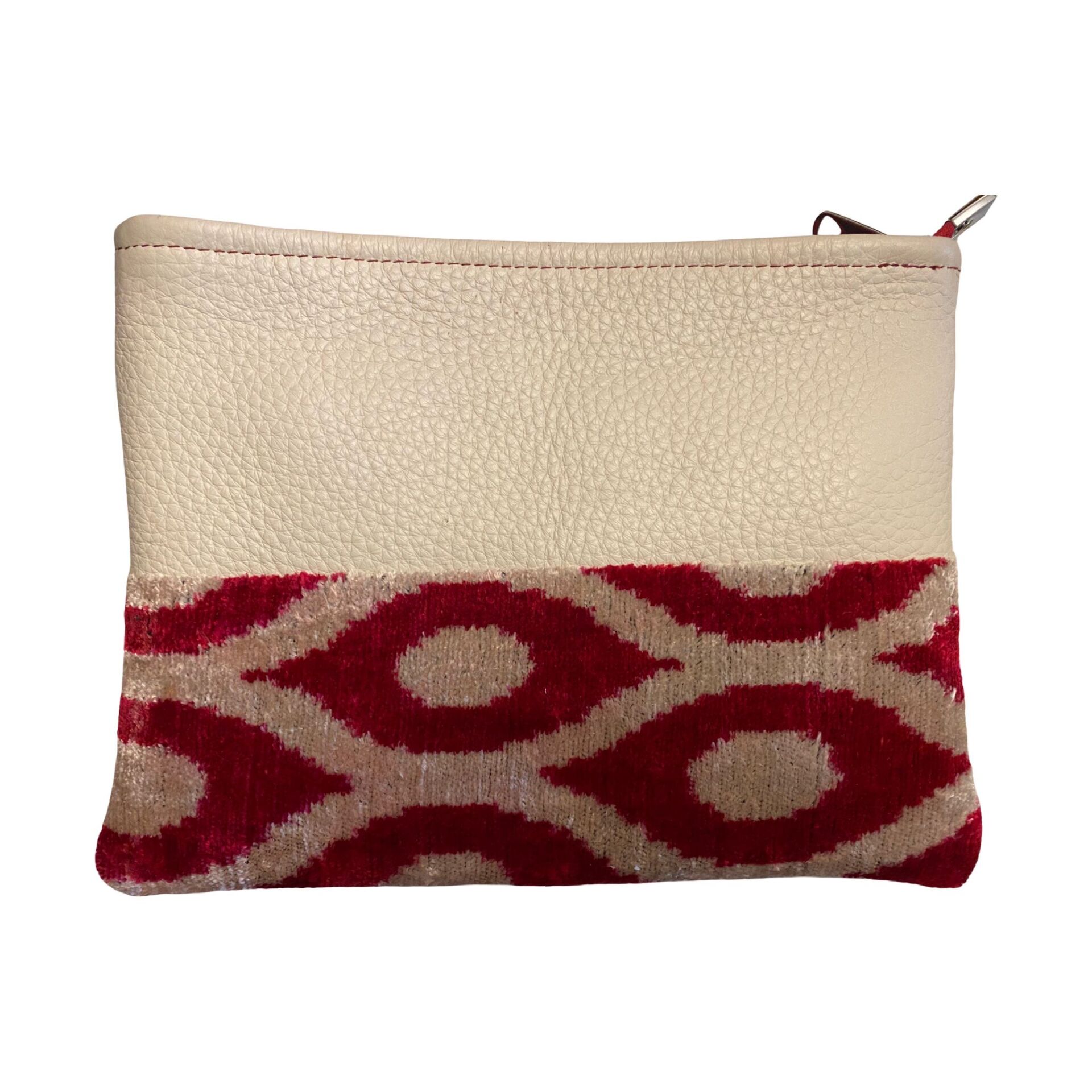 Deri İkat Cluch Çanta