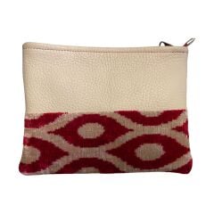 Deri İkat Cluch Çanta