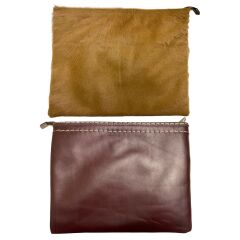 Mina Kürk Deri Cluch