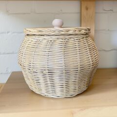 Rattan Kapaklı  Sepet