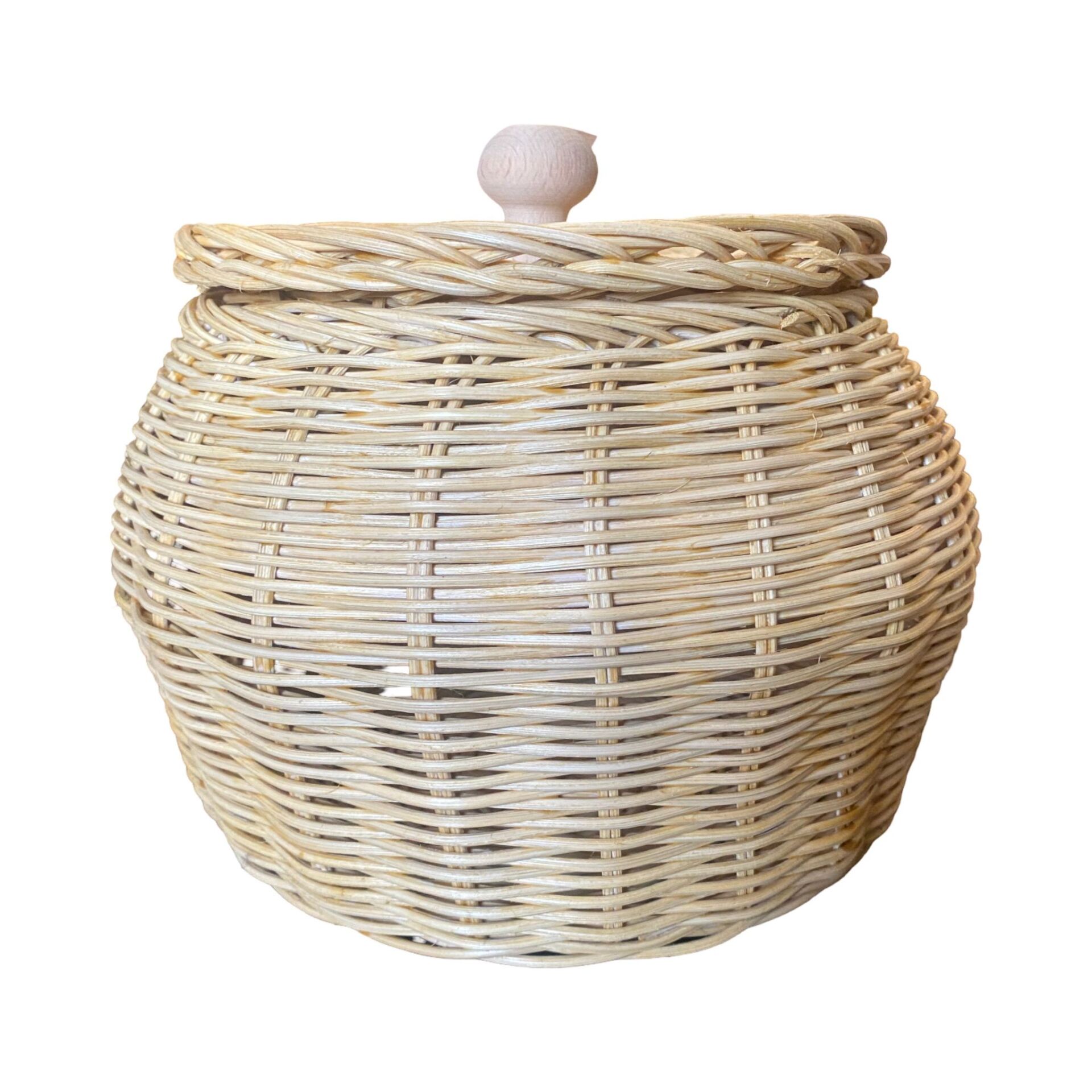 Rattan Kapaklı  Sepet