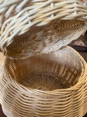 Rattan Kapaklı  Sepet