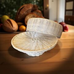 Rattan Kek Sunum Tabağı