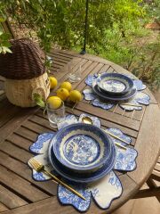 Safir Toile Jouy Amerikan Servis Takım