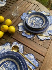 Safir Toile Jouy Amerikan Servis Takım