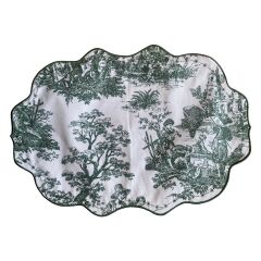 Nehir Toile de Jouy Amerikan Servis Takım