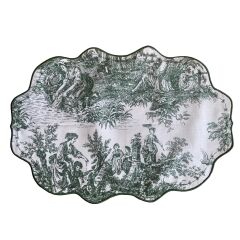 Nehir Toile de Jouy Amerikan Servis Takım