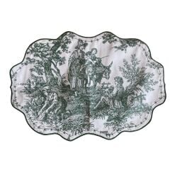 Nehir Toile de Jouy Amerikan Servis Takım