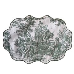 Nehir Toile de Jouy Amerikan Servis Takım