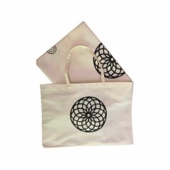 Yaşam Döngüsü Ahşap Baskı Kare Örtü