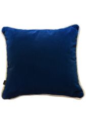 Lacivert Nakışlı Dekoratif Yastık