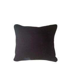 Siyah Jüt Mandala Desen Dekoratif Yastık