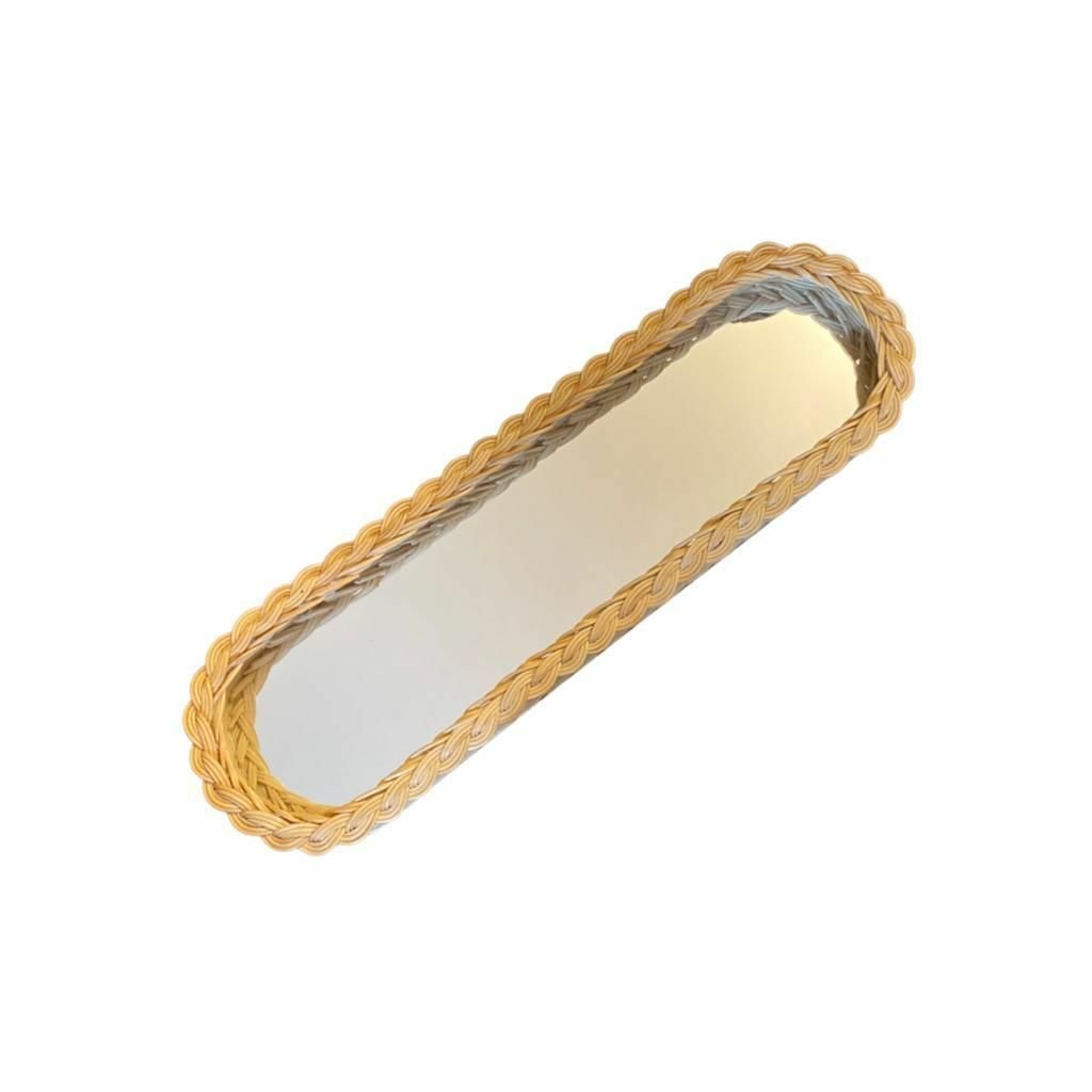 Rattan Dikdörtgen Sunum Tabağı