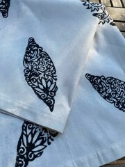 Ahşap Baskı 80 cm - ekru-siyah