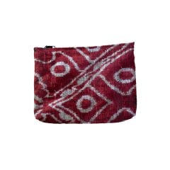 Bordo ikat Cluch Çanta