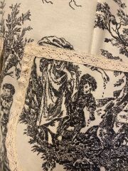 Toile de jouy Kırmızı Mutfak Önlüğü