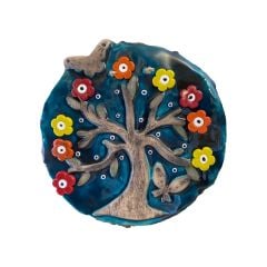 Çiçekli Ağacı Seramik Kapı Süsü