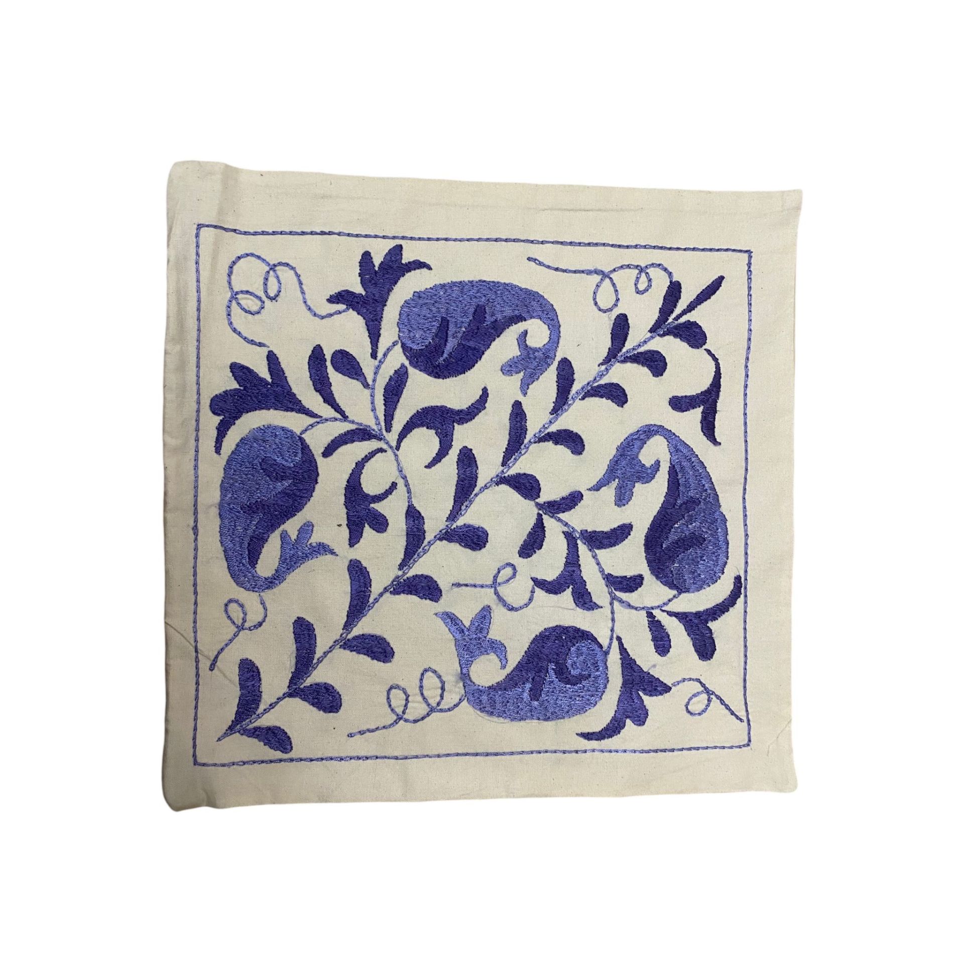 Suzani Mavi Dekoratif Kırlent